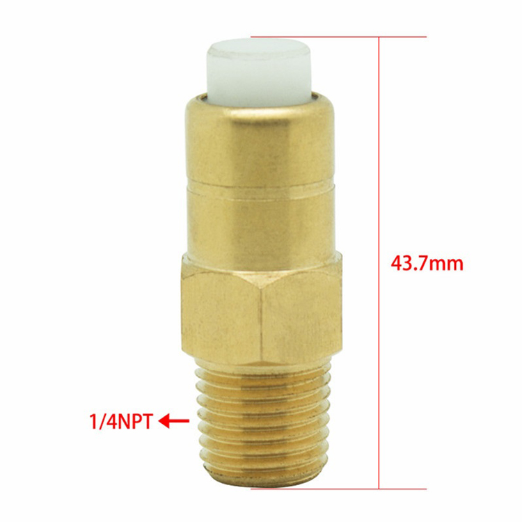 Brass Thermal Release Valve G1/4" or NPT3/8" Male Thread Pressure Washer Plunger Pump Thermal Relief Valve Thermal Protection
