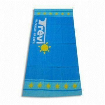 Terry Soft Blue Beach Towel