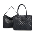 Tignanello Black Pebble Leather Schultertasche Large Tote