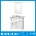 30inch North american white modern oak wood bathroom storage cabinet