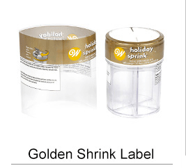 Golden shrink label