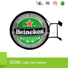 Good quality round light boxes with logo printing for advertising.
