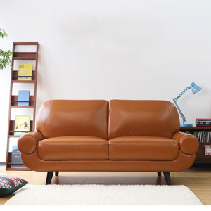 Chesterfield δερμάτινη ταπετσαρία Loveseat βραχίονα καναπέ