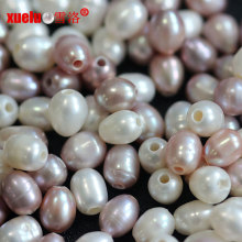 7-8mm Rice Shape Freshwater Pearls Big Holes