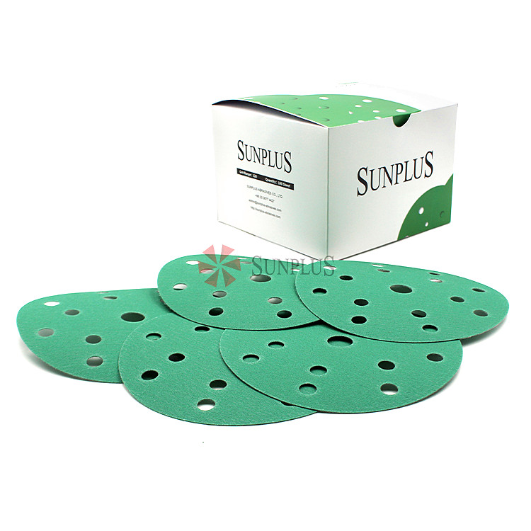 Sunplus 6 Inch Velcro Backing Film Sandpaper Discs