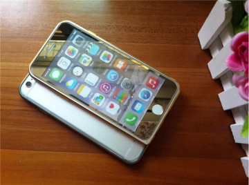 Brand QWD high quality ! mirror Tempered Glass Screen Protectorfor ip/ip6/ iphone6 0.3mm round edge