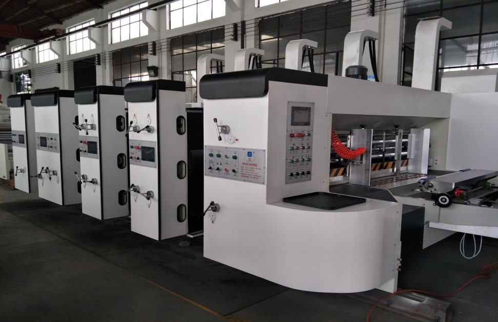 Carton machinery manufacturer automatic 4colors printing slotting machine