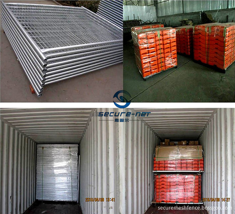 temporary metal fence panel packaging&shipping