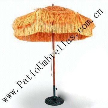 Wooden Outdoor Parasol Sunshade Umbrella