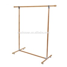 Bamboo Clothing Display Rack For Hanging Clothing