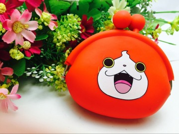 Korea style mini coin bag cartoon silicone rubber coin purse