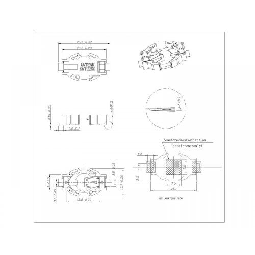 Coin Cell Holders SMT For 1225C BT-M-SN-X-1225C