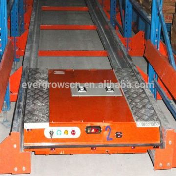 Hot runner rack system shelf with table runner movable shelf system