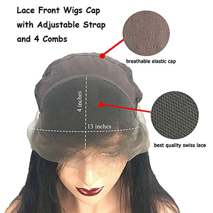 4 Colors Available Middle Part Bob Wigs 100% Human Hair Lace Frontal Weave And Wigs, Bleached Knots 13x4 Front Lace Wig