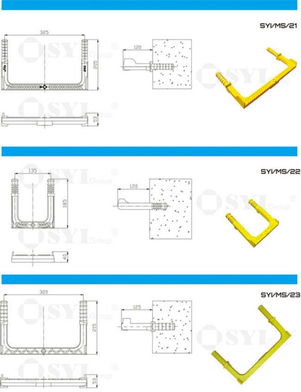 SYI Group Polypropylene manhole step step hanging Wall plastic step Factory