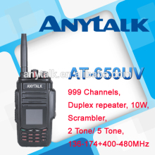 NEWEST 10W radio AT-650UV dual band radio with duplex repeater function