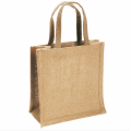 Customize the lock edge jute handbag wholesale