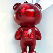 Colorful Resin Fiberglass Bear Violent LV Sculpture Bear Brick