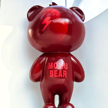 Colorful Resin Fiberglass Bear Violent LV Sculpture Bear Brick