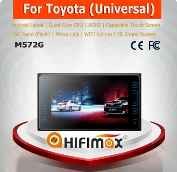 Hifimax 6.75 '' Android car dvd gps for toyota universal 2 din car dvd player for toyota Fortuner