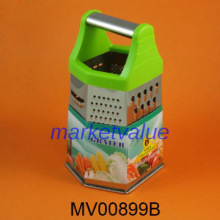 8\" Stainless Steel Six Side Grater  With Ovel tube  Handle