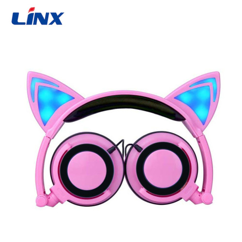 2019 popular high Quality cat ear headphones earphones