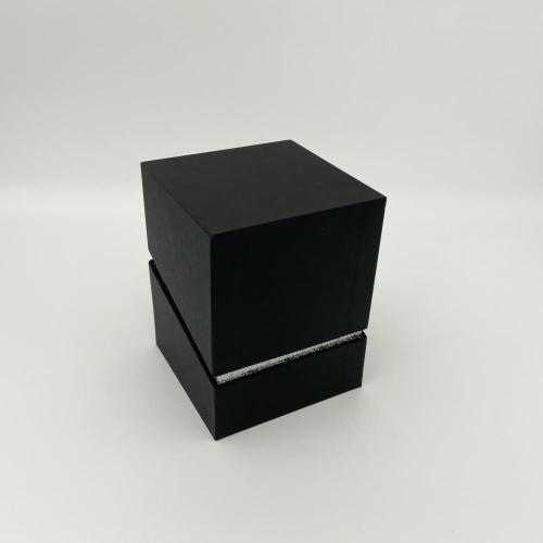 黒いレベルの美容包装ガラスキャンドルパッキングボックス