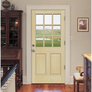 Hemlock Prehung Front Wood Glass Door