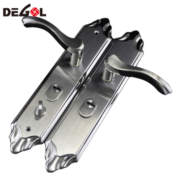 High security door handle lock set