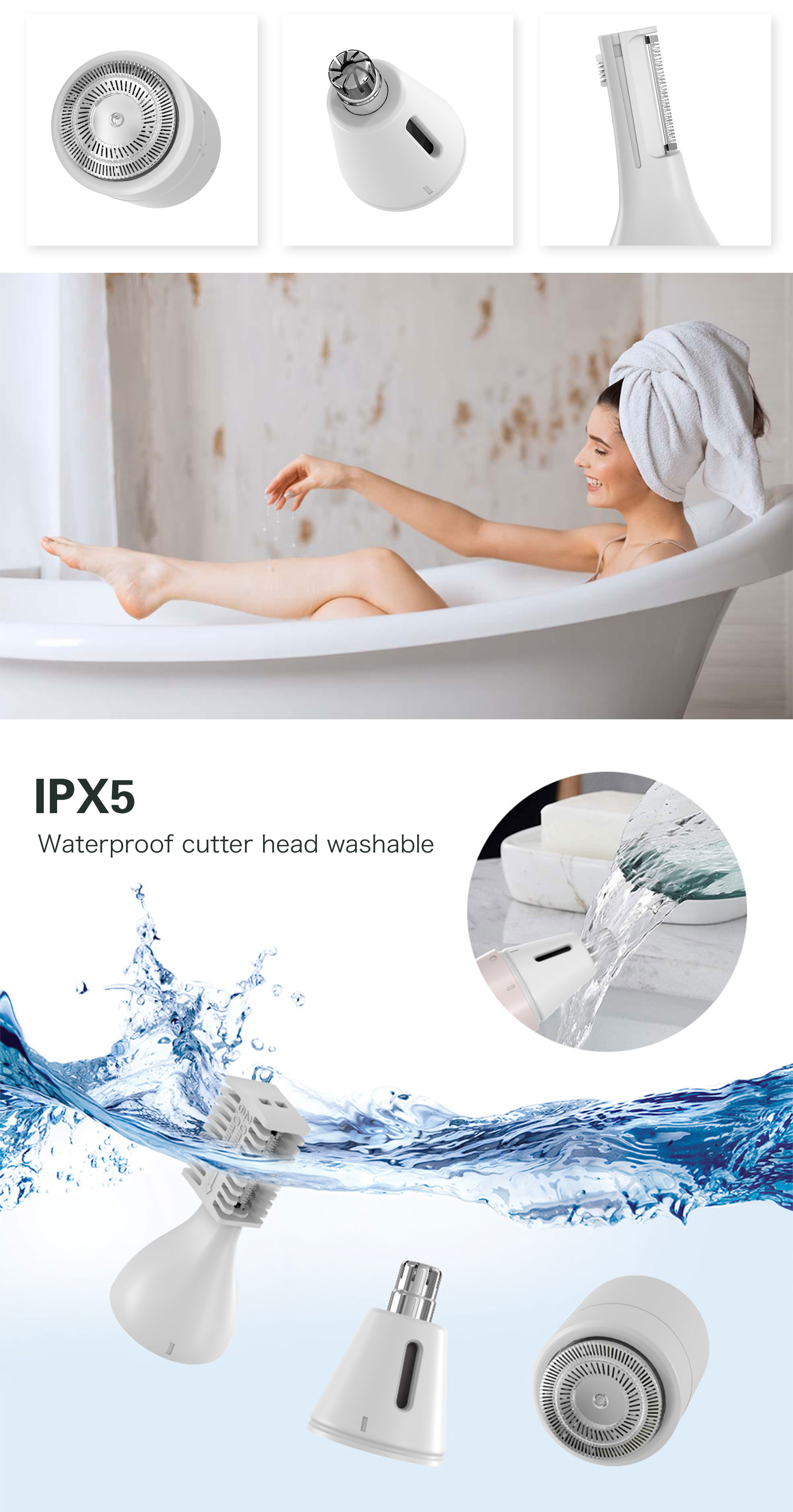 Lady Women Electric Shaver Bikini Legs Eyebrow Trimmer Lady Women Electric Shaver Bikini Legs Eyebrow Trimmer