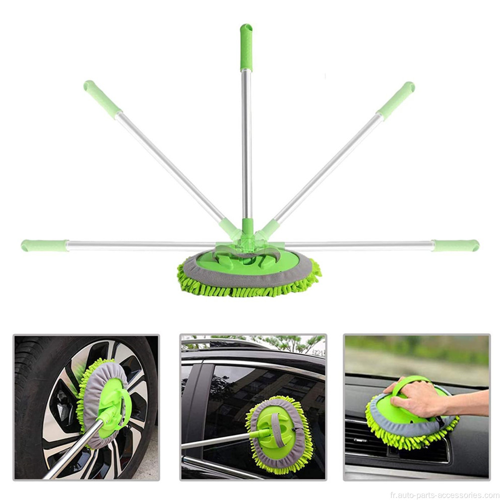 Brosse à eau de voiture à poignée extensible à chaud