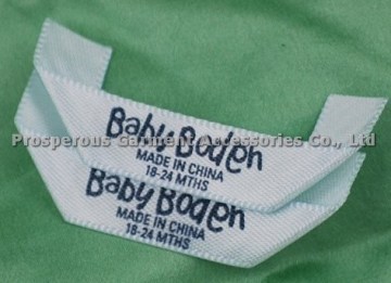 miter fold printed clothing labels for clothing