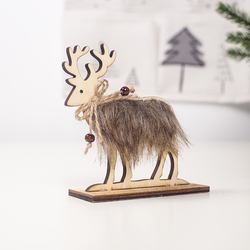 DIY Creative Small Hollow Christmas Wooden Ornaments For Home Christmas Party Ornament Decorations Kids Gift Supplies