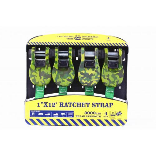 12Ft Ratchet Tie Down Lashing Belt z 1360KGS