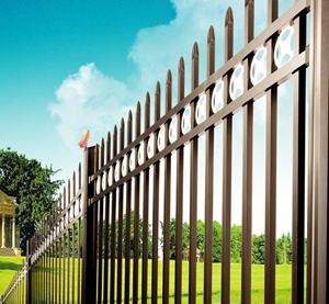 professional PVC coated zinc steel fence