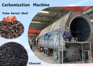 Palm kernal shell carbonization machine for biocoal