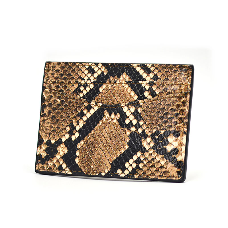 Mode Python Snakeskin Bedrijfsnaam Creditcardhouder