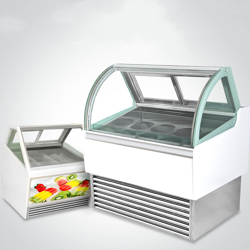 gelato refrigerator electric food cake ice cream display freezer cabinet