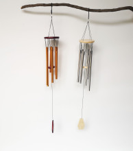 Custom Logo/Poem Memorial Wood Wind Chime - Indoor/Outdoor Metal Tubes Wind Chimes for Home Garden Yard Decor
