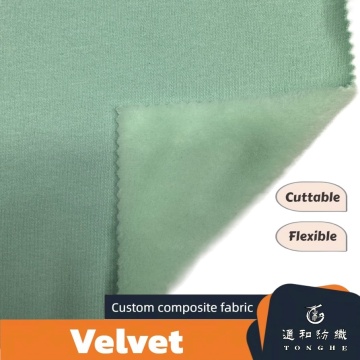 Soft Velvet Fabric with Non-Pilling Fleece Material