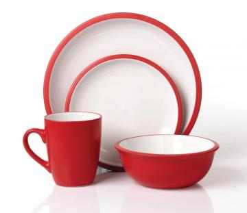 16pcs round ceramic dinner set tableware giftware set wholesale