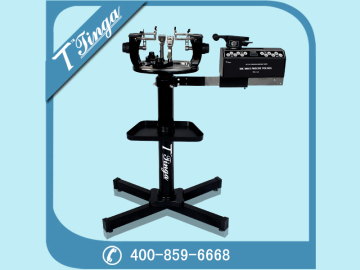Computer stringing machine for badminton racket