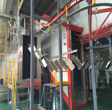 Auto metal powder coating machine for cookware