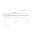 Socos com trava de esfera com HSS de pino ejetor resistente