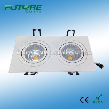 double recessed downlight,COB 2x9W LED downlight