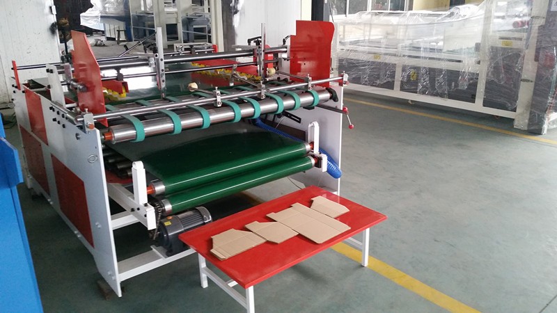 Corrugated cardboard Sheets Gluer Machine / Gluer Carton box making Machine / Packing Machine