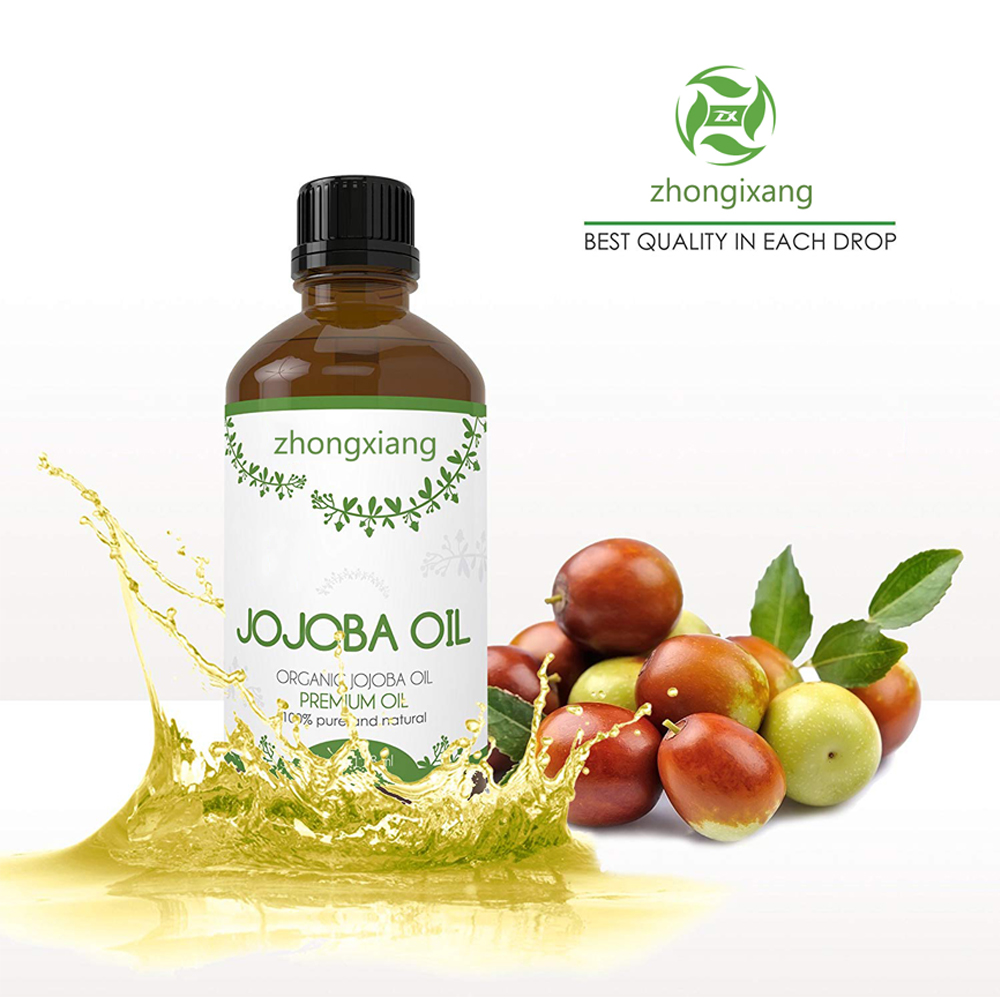 Aceite esencial de jojoba al por mayor 100% puro y natural.