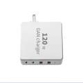 120W 고전력 충전 USB C GAN 충전기