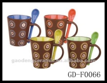 expresso coffee cup with spoon in handle