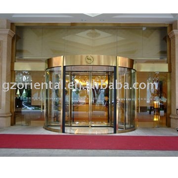 automatic two-wing revolving door